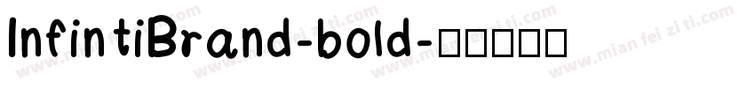Infin tiBrand-bold字体转换
